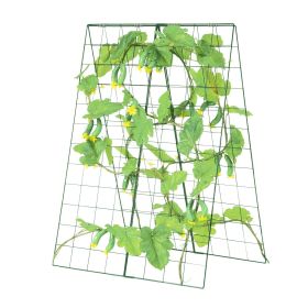 A-Frame Cucumber Trellis 46" x 32" Foldable Metal Garden Trellis