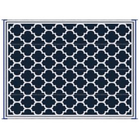 Outsunny Reversible Outdoor Rug Carpet, 9' x 18' Waterproof Plastic Straw Rug, Portable RV Camping Rugs with Carry Bag, Large Floor Mat for Backy